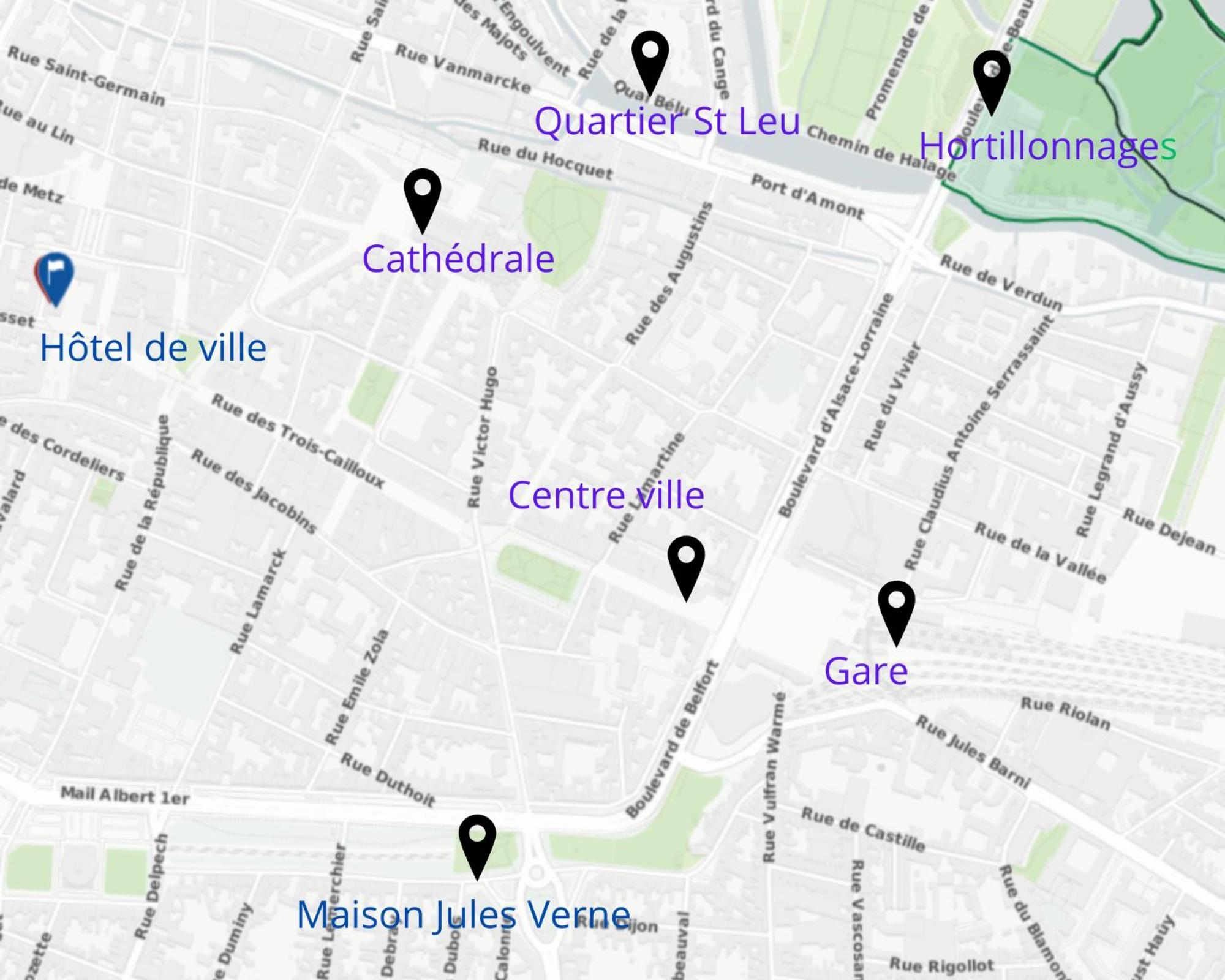 Appartement Grand Lumineux - Stationnement Gratuit Amiens